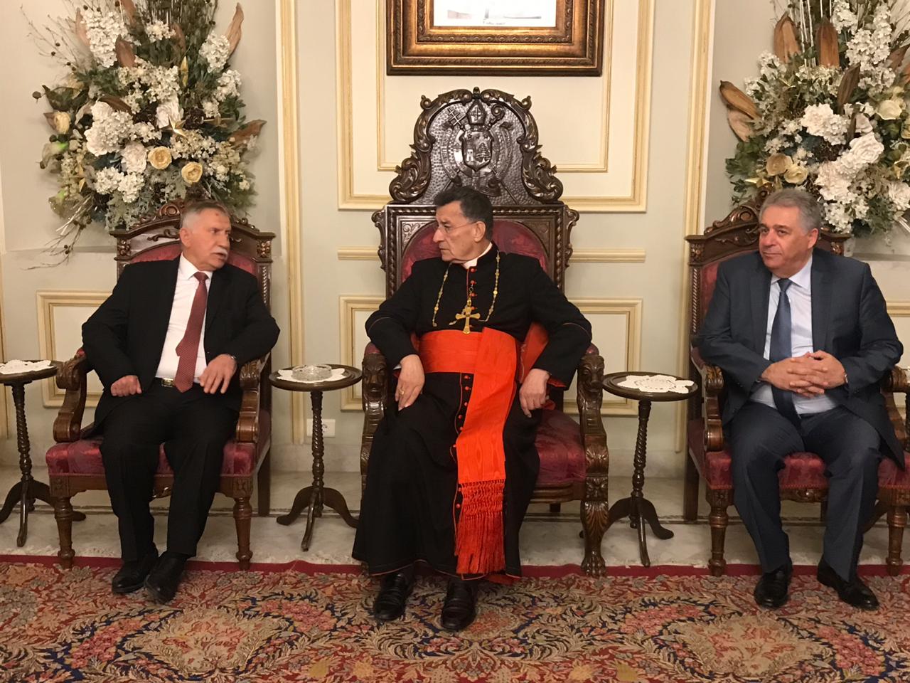 الراعي استقبل أحمد سعيد التميمي والسفير الفلسطيني